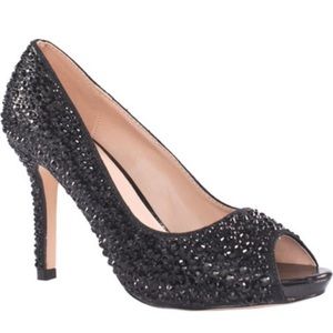 Lauren Lorraine peep toe pumps